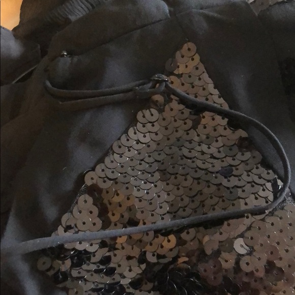 BCBG MaxAzria Silk & Sequin Dress Top - Picture 11 of 11